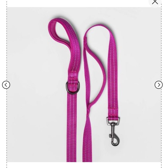 Comfort Reflective Double Stitch Dog Leash - Boots & Barkley PINK - Picture 4 of 8